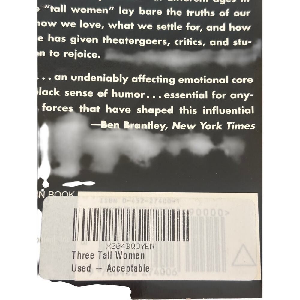 Three Tall Women by Edward Albee – Paperback (Plume Drama) - Picture 4 of 4